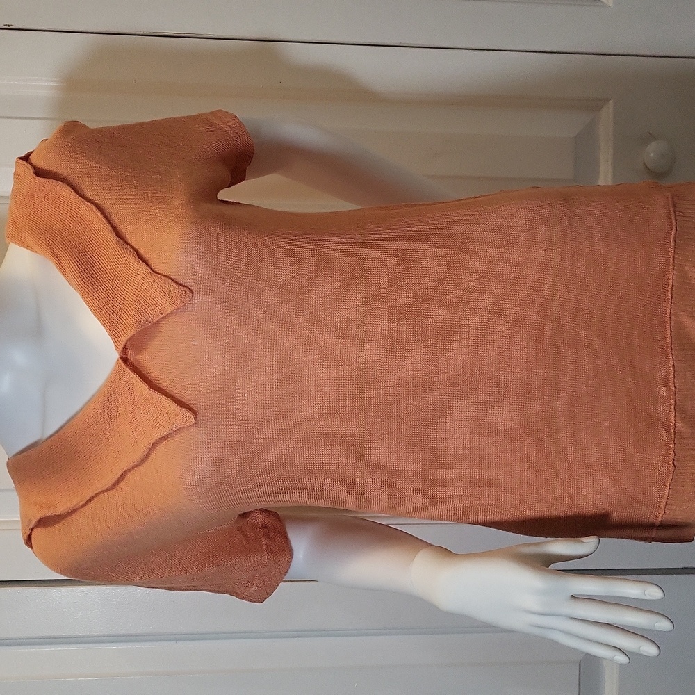 Umberto Ginocchietti Orange Knit Top